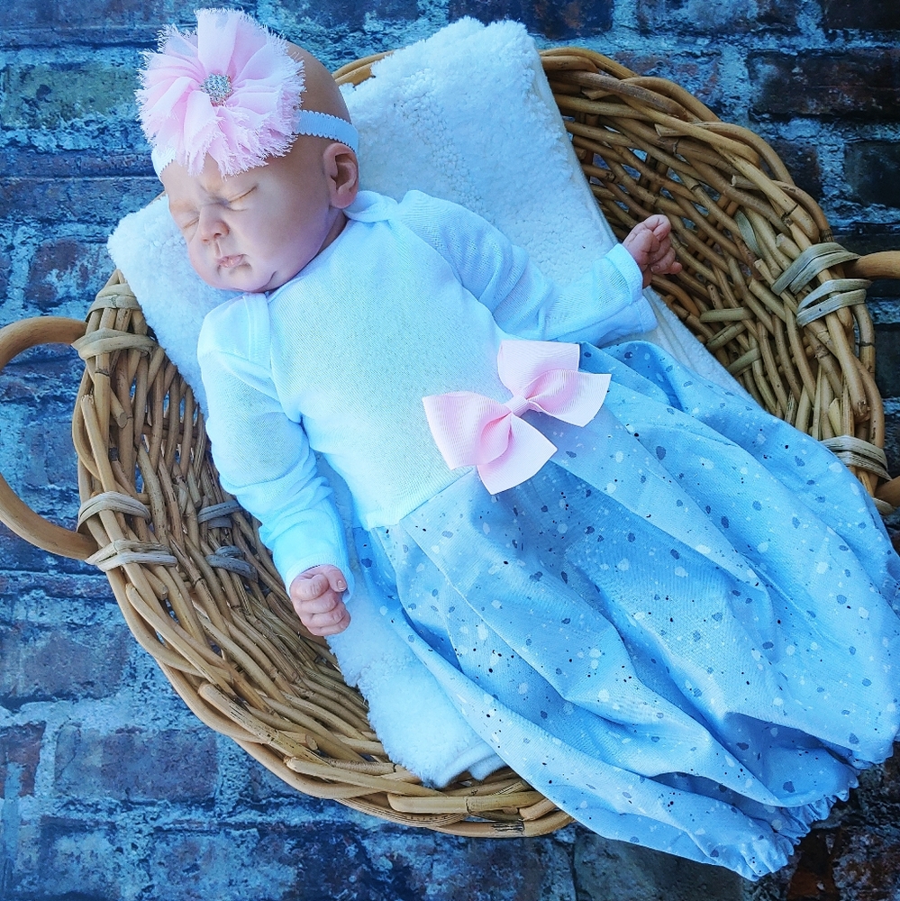 Baby Girl coming home gown nb